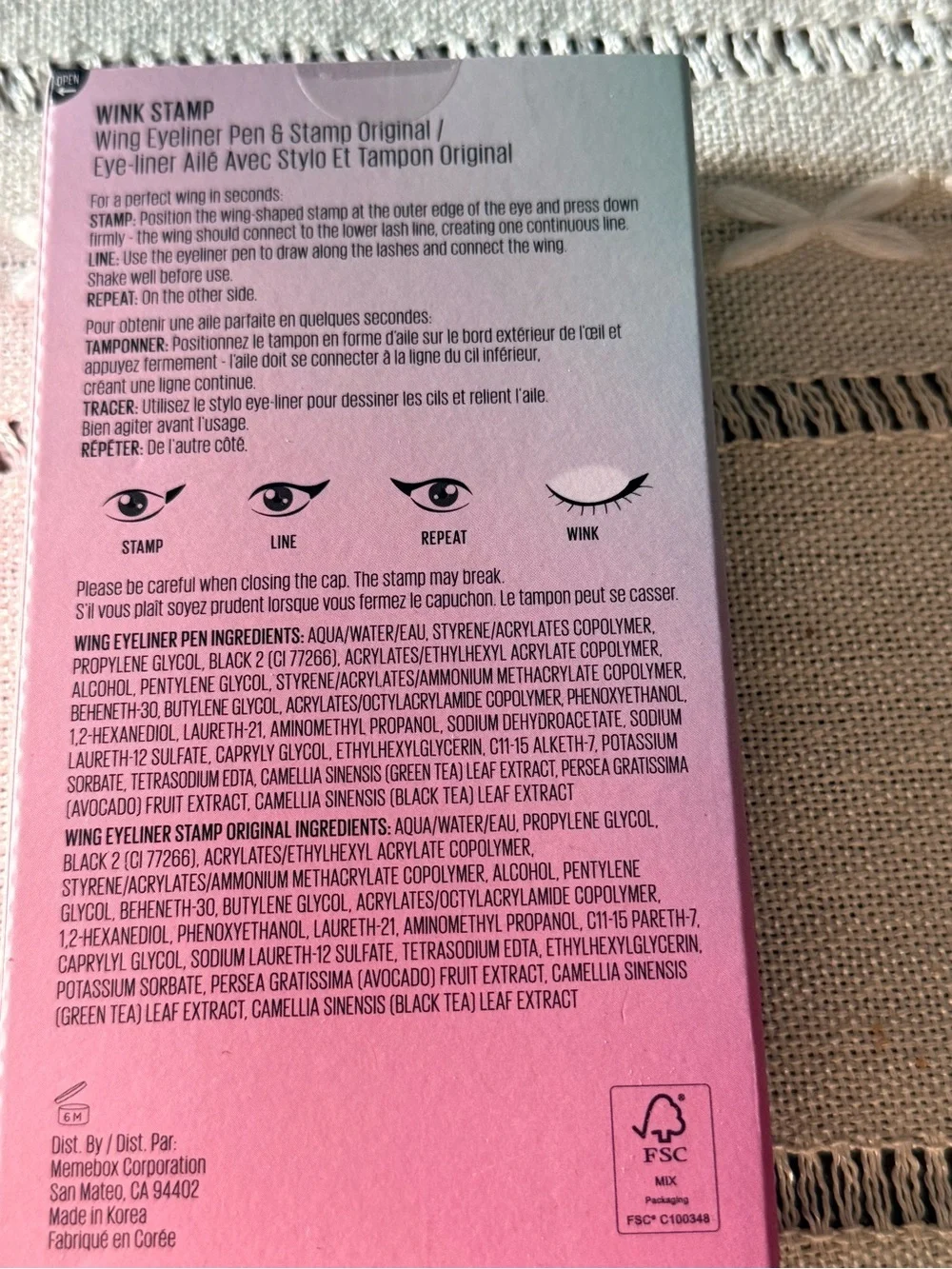 Kaja Wink Stamp Wing Eyeliner Pen & Stamp Original Black NIB